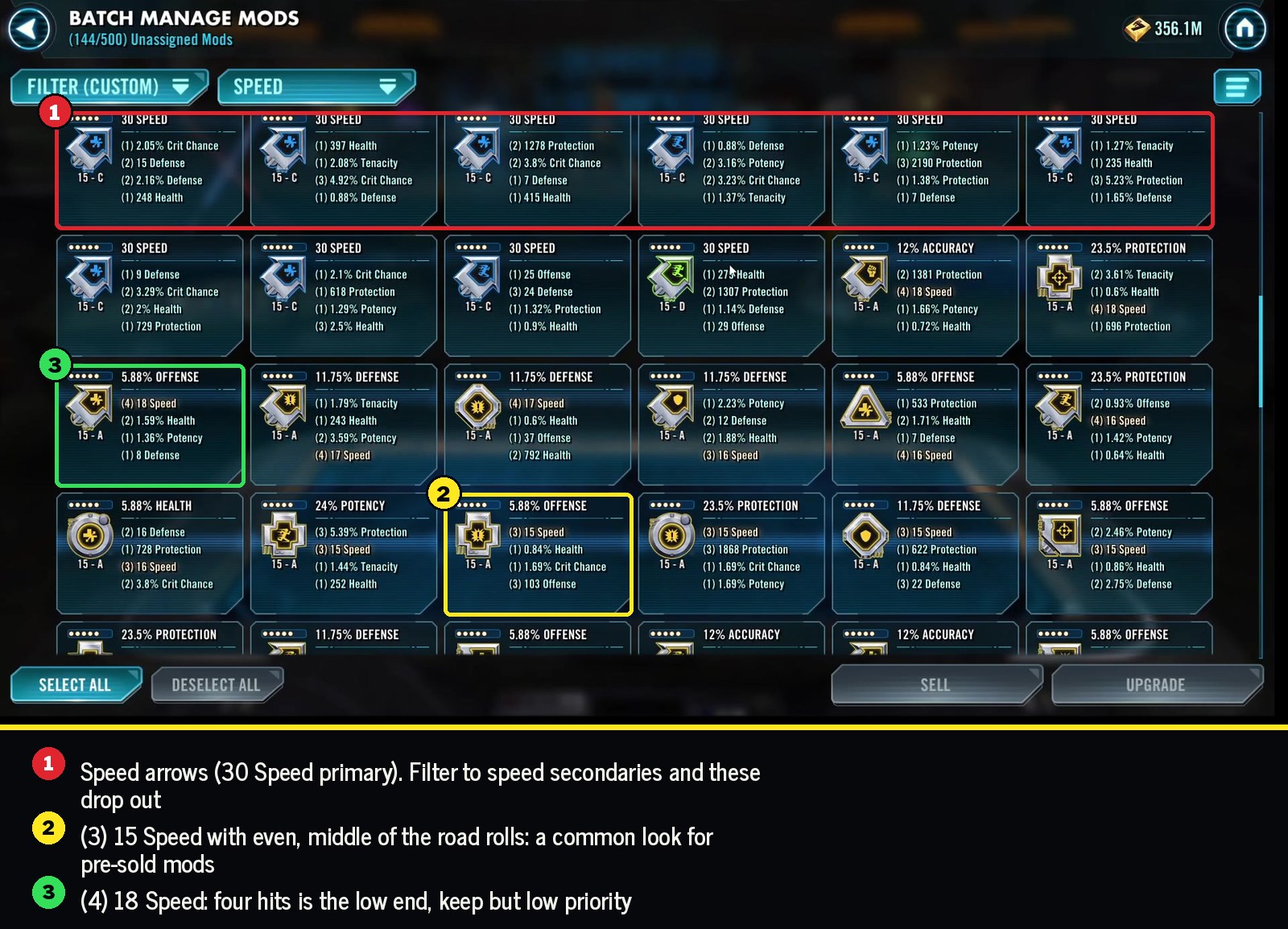 Speed arrows versus speed secondaries, and a typical pre-sold 15 speed mod